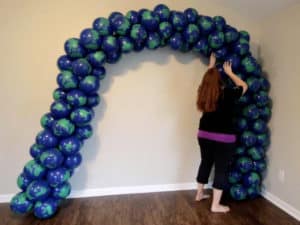 How To DIY A Large Balloon Arch - No Stand No Helium - Fun With Balloons